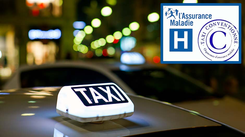 Transport d'un taxi conventionné de Melun vers les hôpitaux de Paris